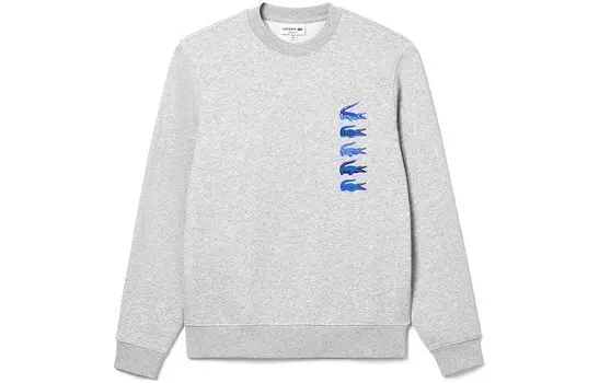 Толстовка мужская серебристо-серая Lacoste, серый