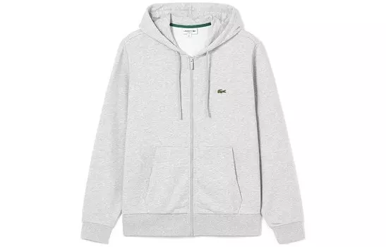 Толстовка мужская серебристо-серая Lacoste, серый