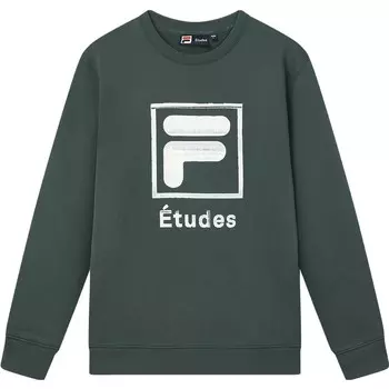 Толстовка мужская серо-коричневая Fila, коричневый