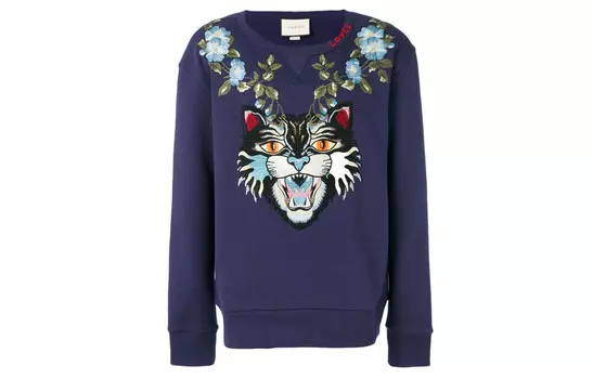 Толстовка мужская синяя Gucci, синий