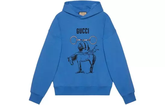 Толстовка мужская синяя Gucci, синий