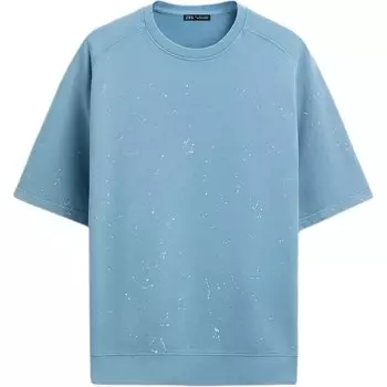 Толстовка мужская синяя Zara, синий