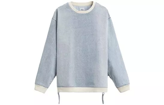 Толстовка мужская синяя Zara, синий