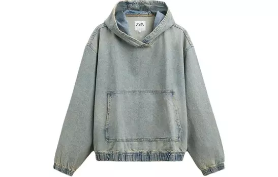 Толстовка мужская синяя Zara, синий