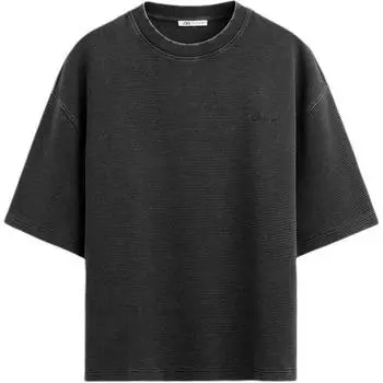Толстовка мужская стираная черная Zara, черный