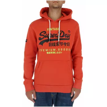Толстовка мужская Superdry. с принтом, оранжевый