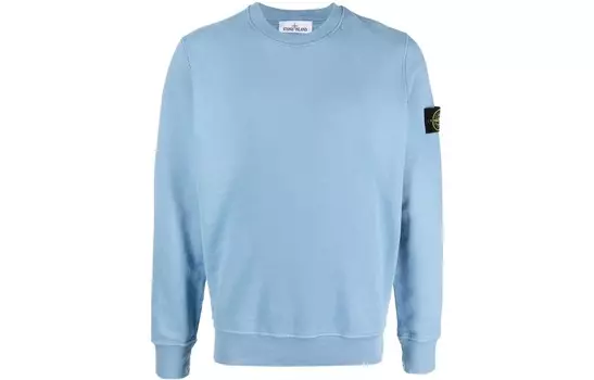 Толстовка мужская светло-голубая Stone Island, светло-голубой