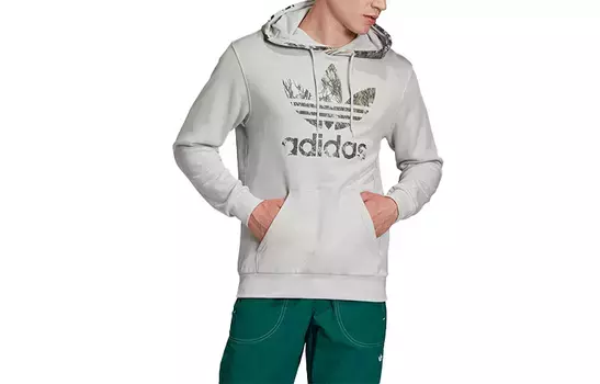 Толстовка мужская светло-серая Adidas Originals, серый