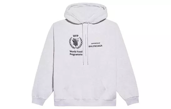 Толстовка мужская светло-серая Balenciaga, серый