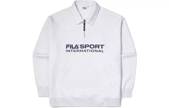 Толстовка мужская светло-серая Fila, серый