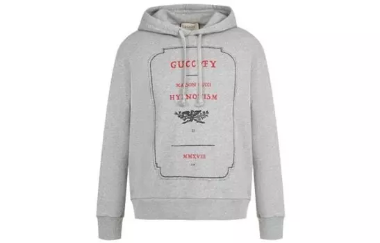 Толстовка мужская светло-серая Gucci, серый