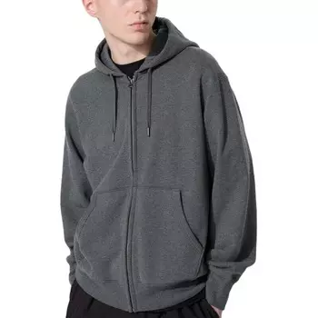 Толстовка мужская свинцово-серая Uniqlo, серый