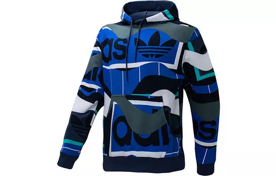 Толстовка мужская техническая индиго Adidas Originals, темно-синий