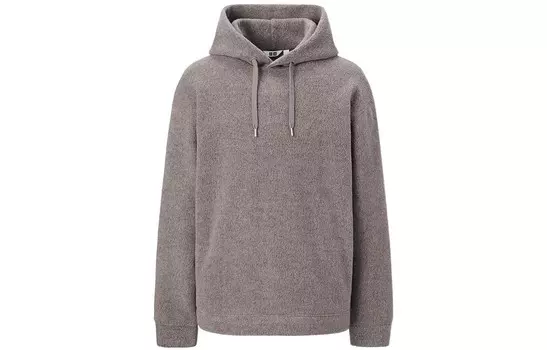 Толстовка мужская темно-бежевая Uniqlo, темно-бежевый