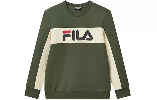 Толстовка мужская темно-оливково-зеленая Fila, оливково-зеленый