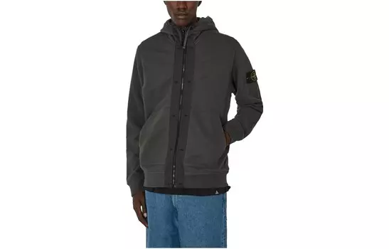 Толстовка мужская темно-серая Stone Island, темно-серый