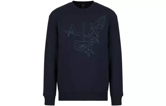 Толстовка мужская темно-синяя Armani Exchange, синий