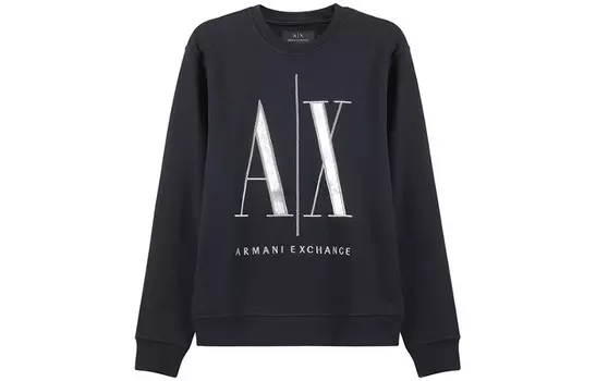 Толстовка мужская темно-синяя Armani Exchange, темно-синий