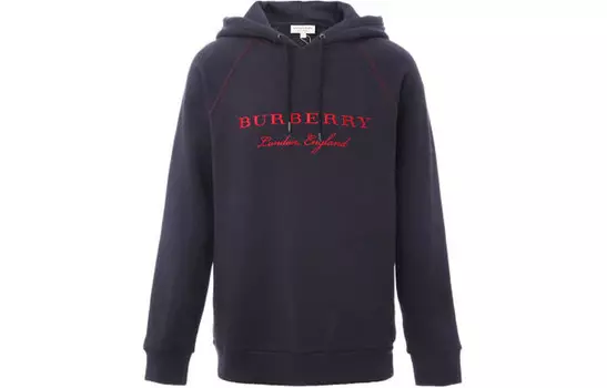 Толстовка мужская темно-синяя Burberry, темно-синий