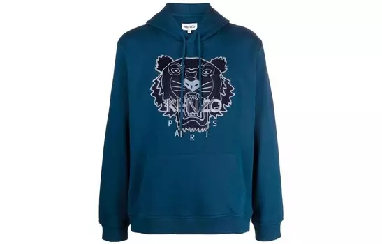Толстовка мужская темно-синяя Kenzo, темно-синий