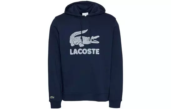 Толстовка мужская темно-синяя Lacoste, темно-синий