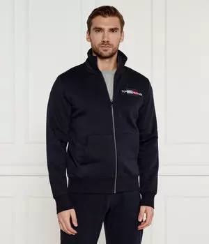 Толстовка мужская Tommy Hilfiger на молнии с высоким воротником, синий