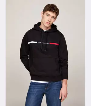Толстовка мужская Tommy Hilfiger с капюшоном, черный