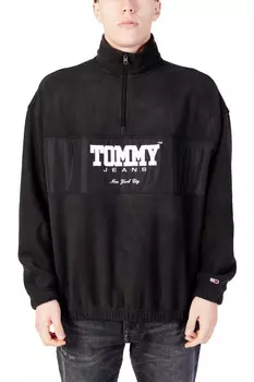 Толстовка мужская Tommy Jeans флисовая на молнии, черный