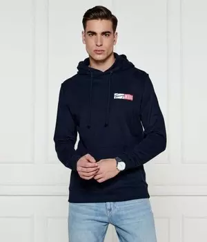 Толстовка мужская Tommy Jeans хлопковая, синий