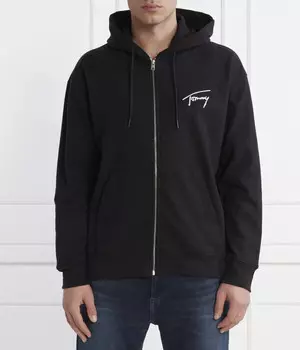 Толстовка мужская Tommy Jeans на молнии с капюшоном, черный