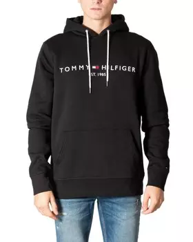 Толстовка мужская Tommy Jeans с большим логотипом, черный