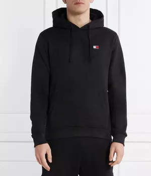 Толстовка мужская Tommy Jeans с логотипом бренда, черный