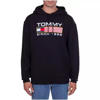 Толстовка мужская Tommy Jeans с принтом, черный