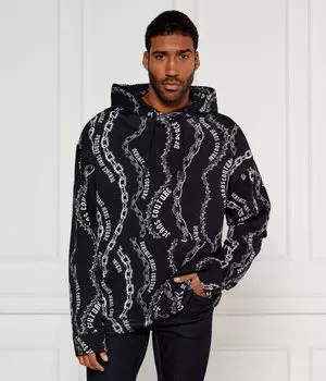 Толстовка мужская Versace Jeans Couture с узором, черный