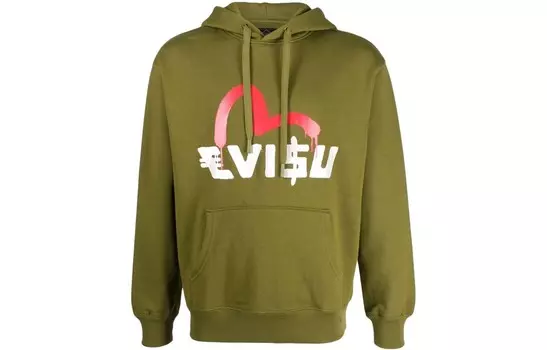 Толстовка мужская зеленая Evisu, зеленый