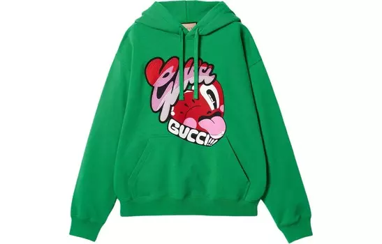 Толстовка мужская зеленая Gucci, зеленый