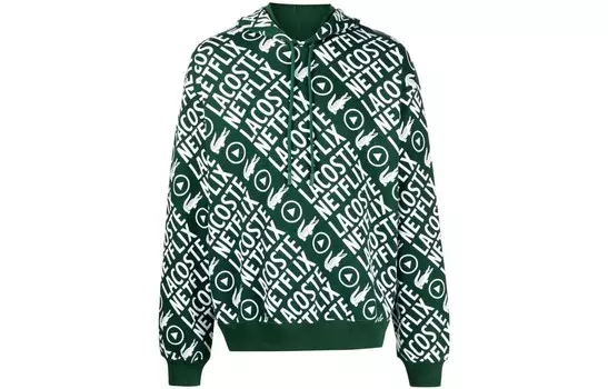 Толстовка мужская зеленая Lacoste, зеленый