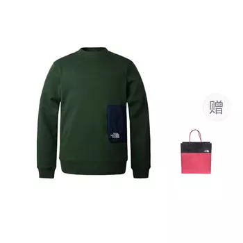 Толстовка мужская зеленая + подарочный пакет The North Face, зеленый