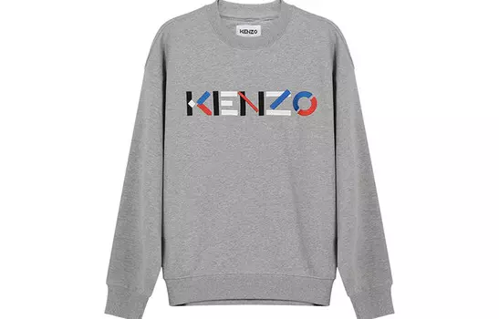 Толстовка мужская жемчужно-серая Kenzo, серый