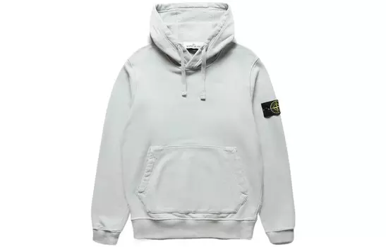Толстовка мужская жемчужно-серая Stone Island, серый