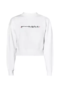 Толстовка myMo Cropped, белый