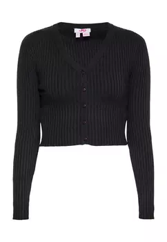 Толстовка myMo Cropped Cardigan, черный