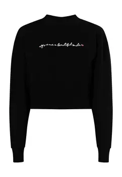 Толстовка myMo Cropped, черный