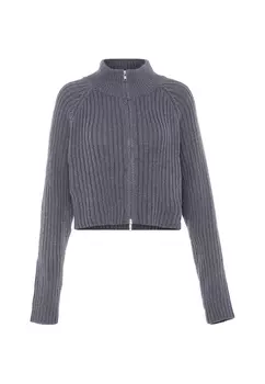 Толстовка myMo Strickjacke, цвет DUNKELGRAU MELANGE