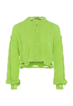 Толстовка myMo Strickjacke, цвет LIMETTE