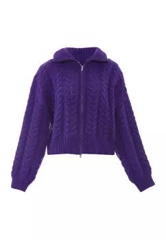 Толстовка myMo Strickjacke, фиолетовый