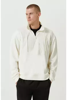 Толстовка N-Tech Ecru с воротником-стойкой Network, экрю