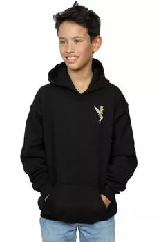 Толстовка на груди с изображением Тинкербелл Disney, черный