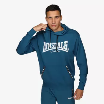 Толстовка на ленте fw22 с капюшоном Lonsdale, зеленый