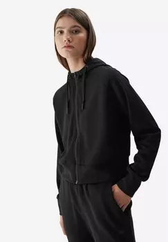 Толстовка на молнии 4F, глубокий черный